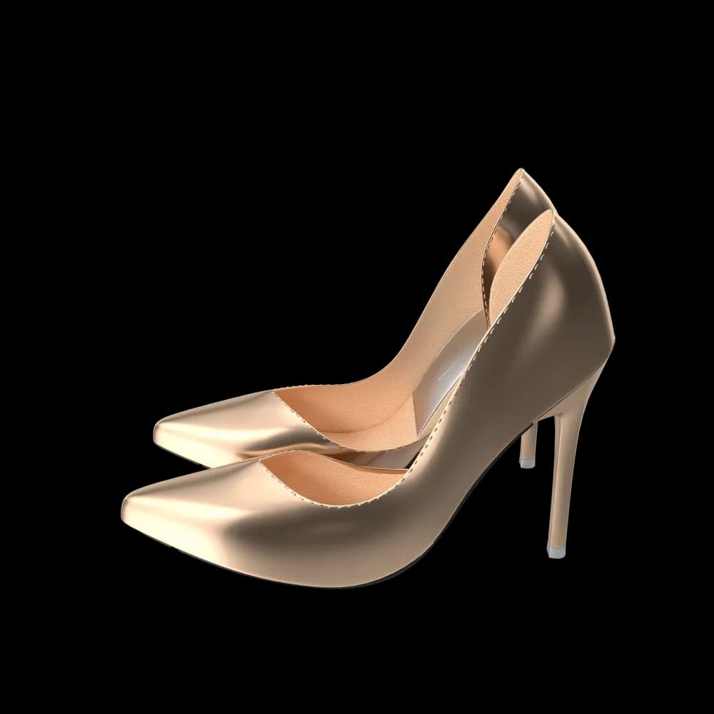 Golden Shoes Woman 2