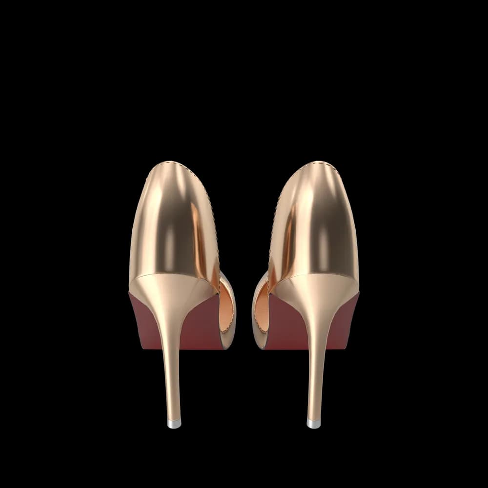 Golden Shoes Woman 3