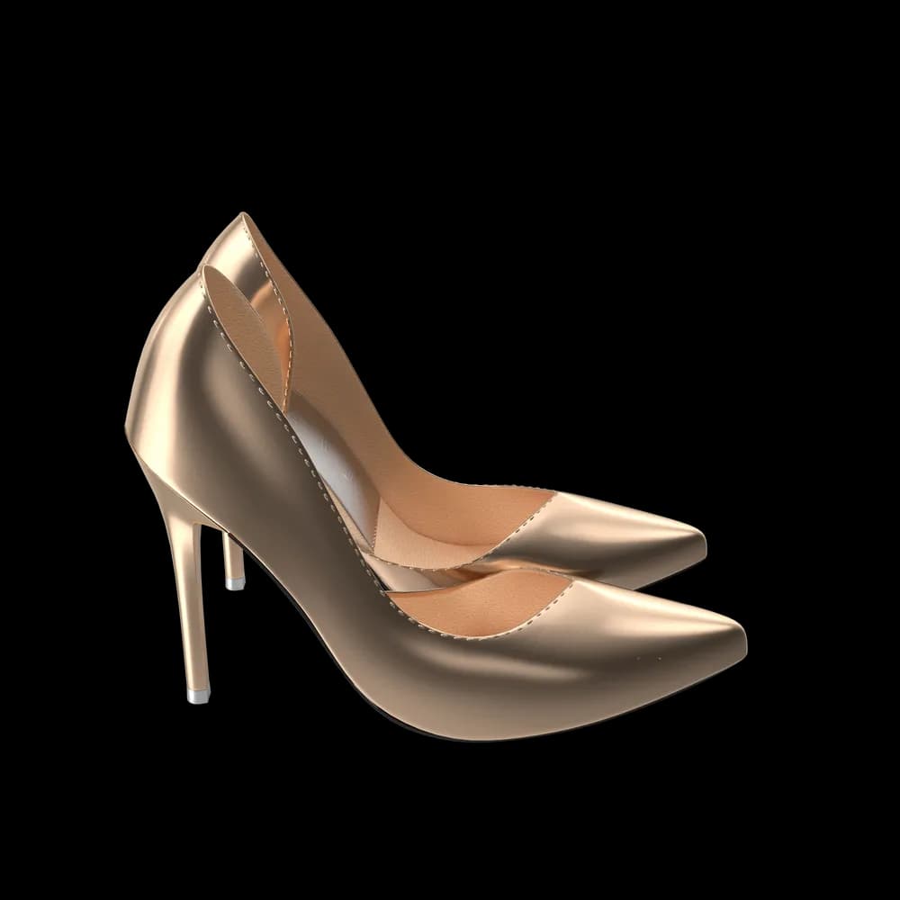 Golden Shoes Woman 4