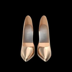 Golden Shoes Woman